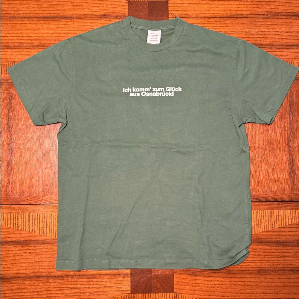 Vetements Green German Shirt
